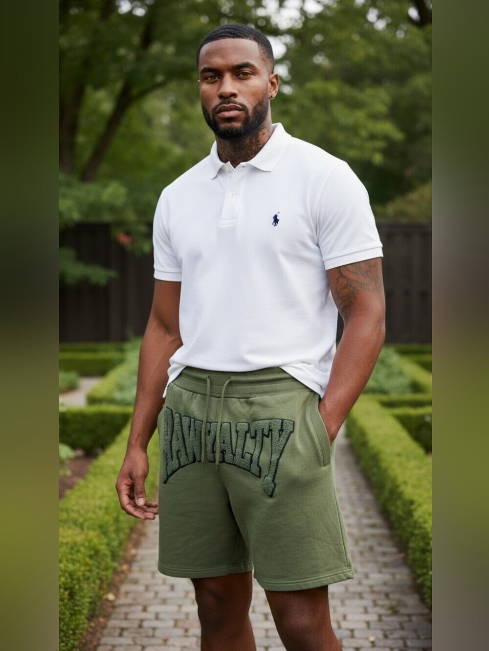 Rawtality Olive Athletic Shorts Made In The USA for Size Small